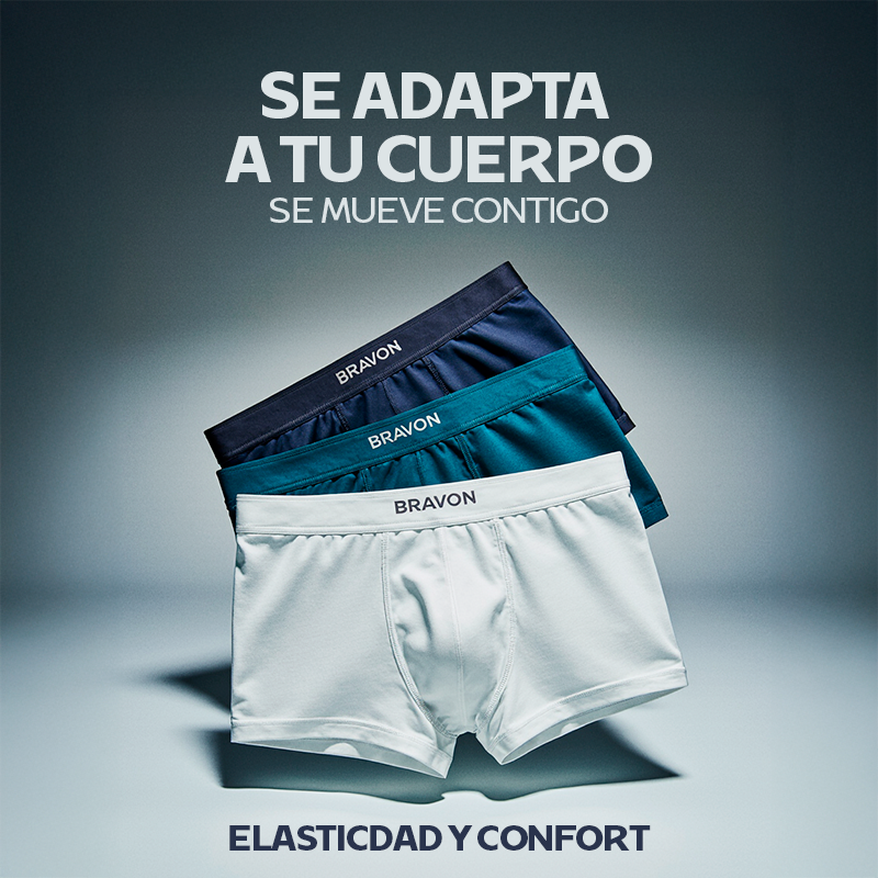 Boxer Bravón – Tecnología que Respira. Compra 4 y Llévate 8.