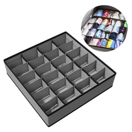 Organizador plegable para guardar calzoncillos y calcetines.